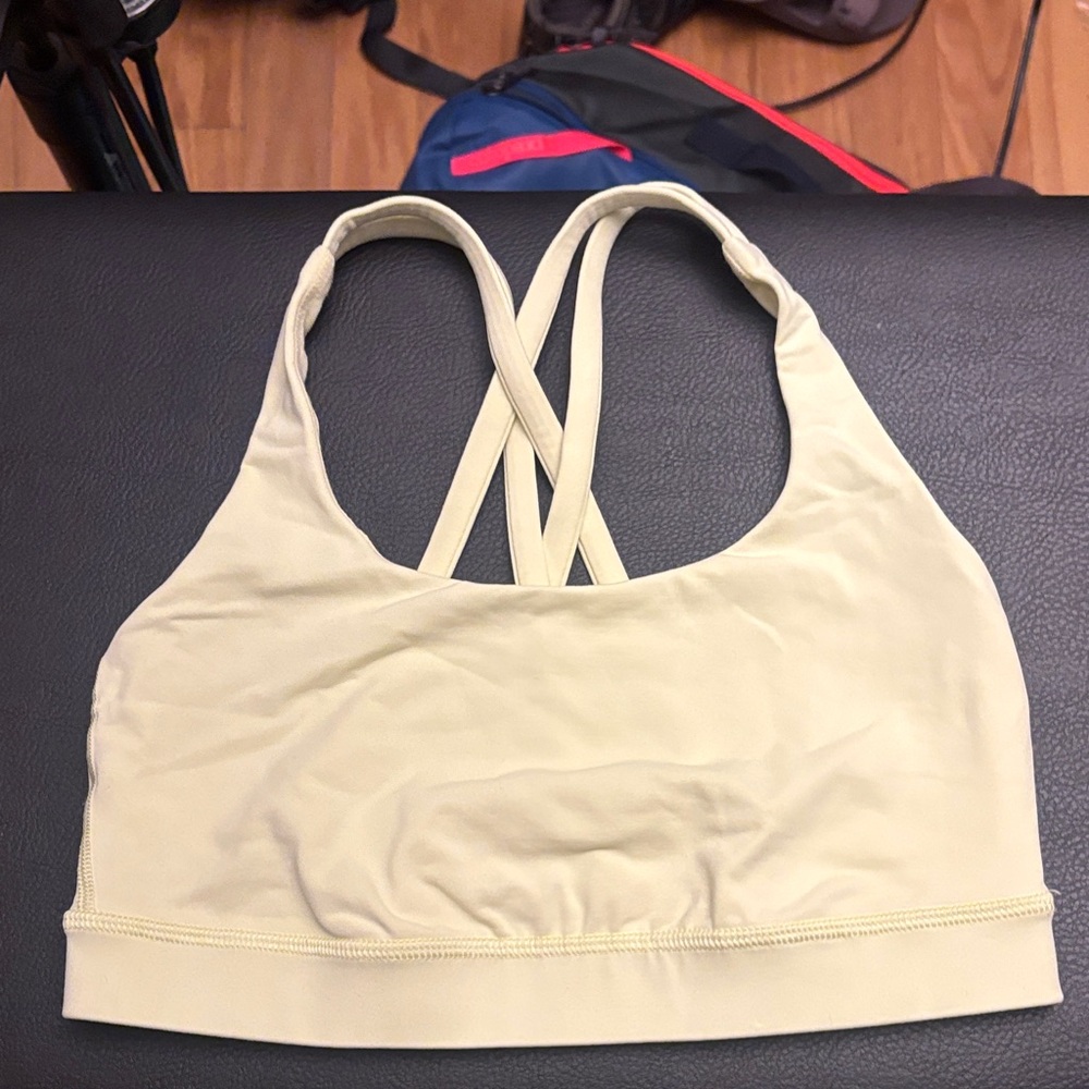 1 Lululemon energy Bra light yellow